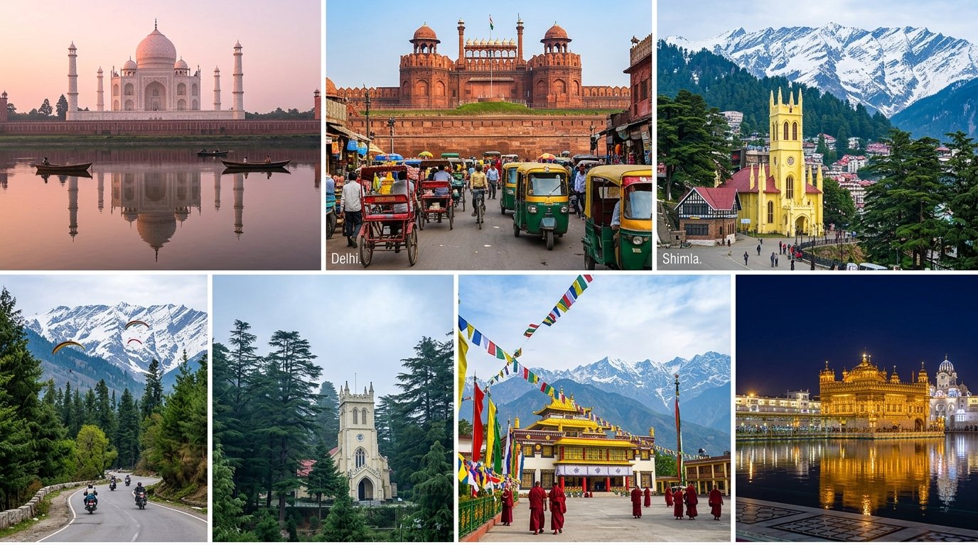 Tour 4 — Agra • Delhi • Shimla • Manali • Dalhousie • Dharamshala • Amritsar